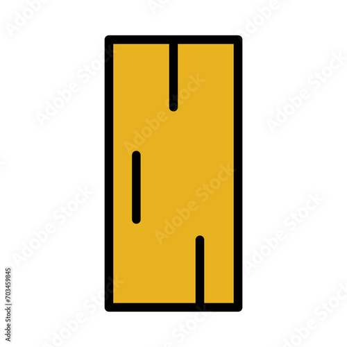 Plank Wood Work Filled Outline Icon