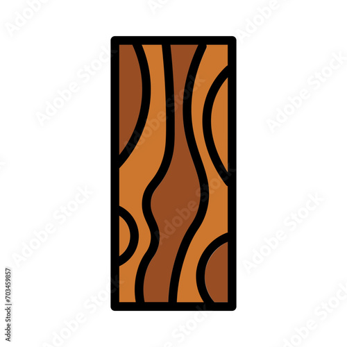 Plank Wood Work Filled Outline Icon