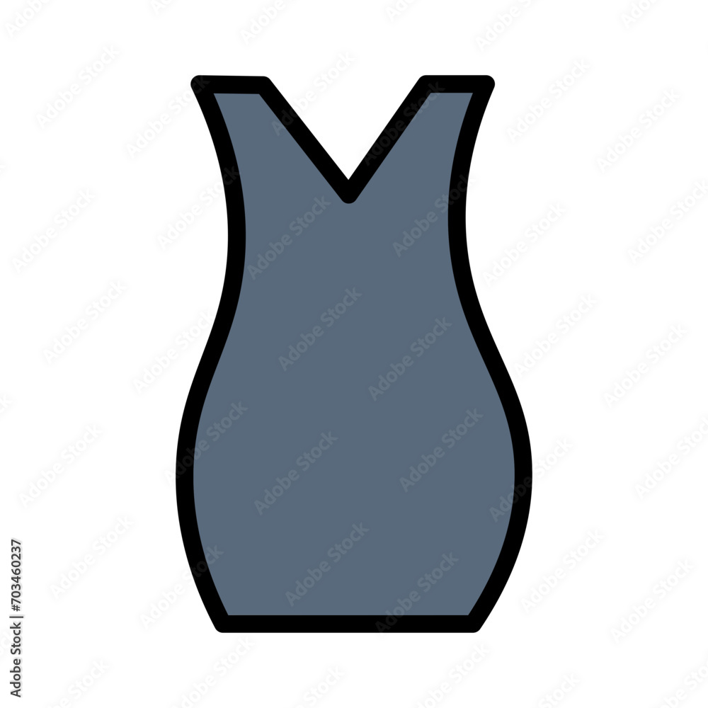 Top Wear Woman Filled Outline Icon Top Wear Woman Filled Outline Icon