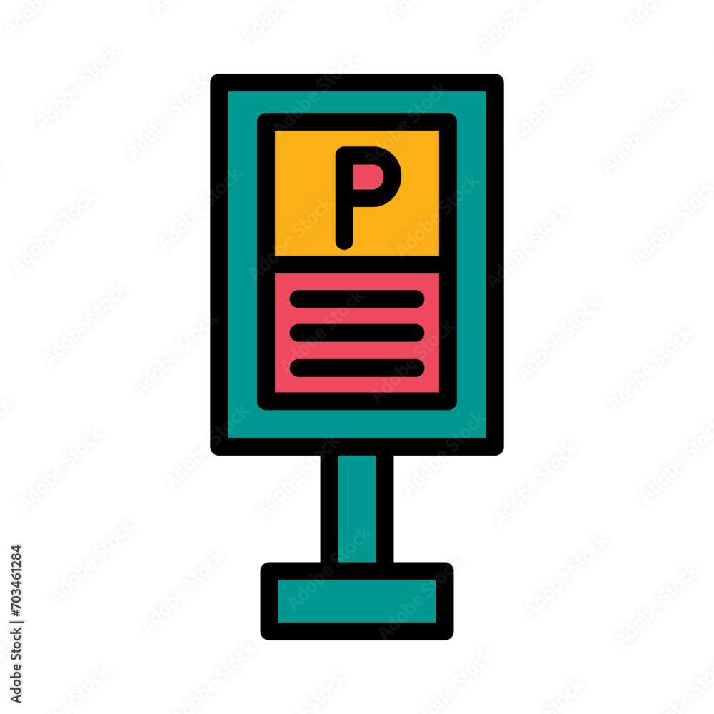 City Park Pin Filled Outline Icon City Park Pin Filled Outline Icon