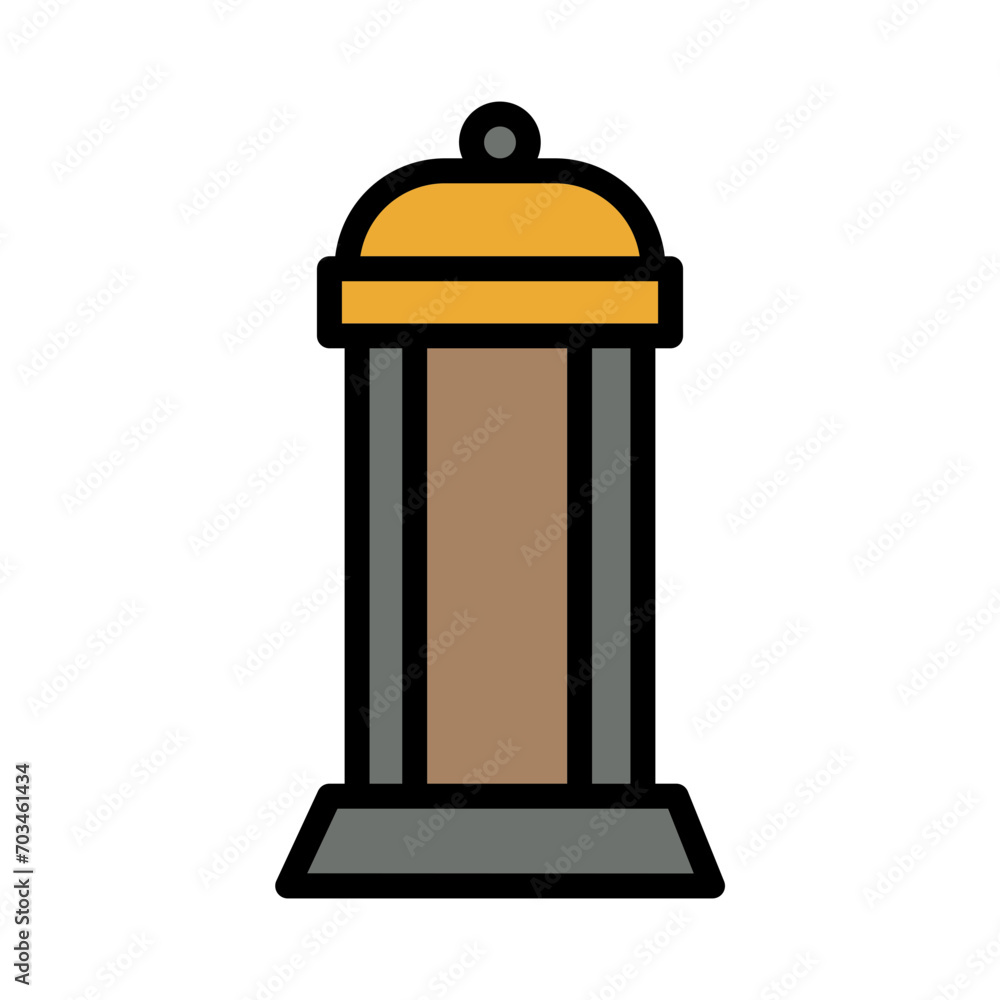 Advertisement City Street Filled Outline Icon Advertisement City Street Filled Outline Icon