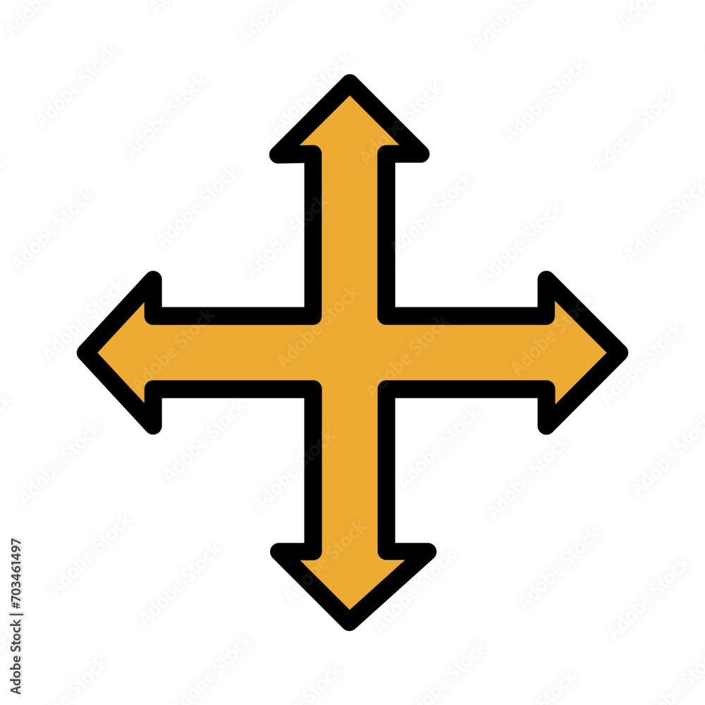 Arrow Sign Street Filled Outline Icon Arrow Sign Street Filled Outline Icon