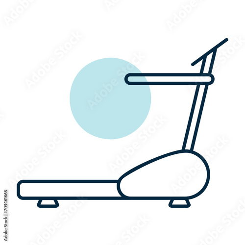 Fitness exercise treadmill for walking and running