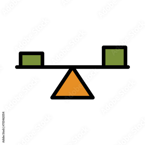 Force Gravity Learning Filled Outline Icon