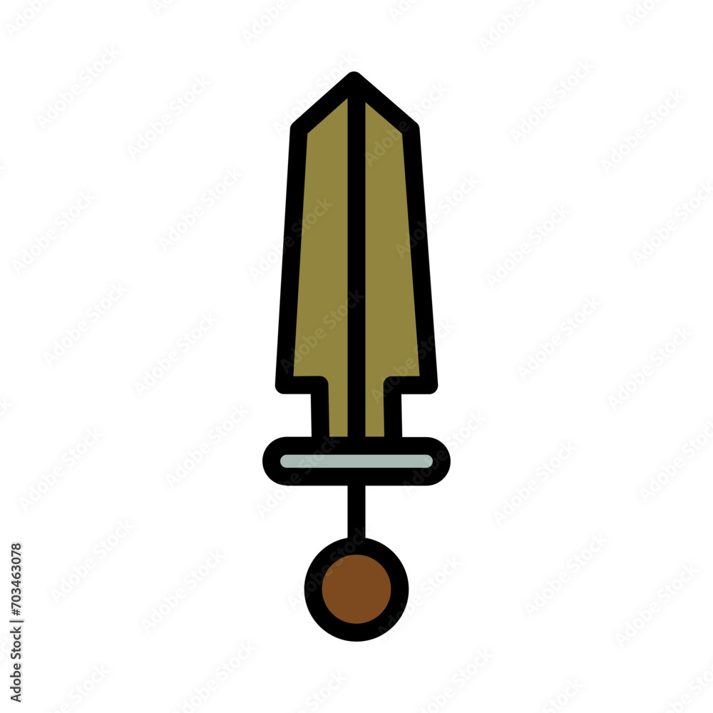 Sword War Game Filled Outline Icon Sword War Game Filled Outline Icon