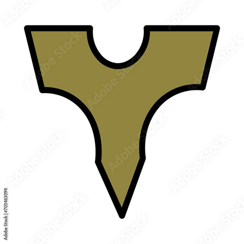 Sword Weapon Gun Filled Outline Icon
