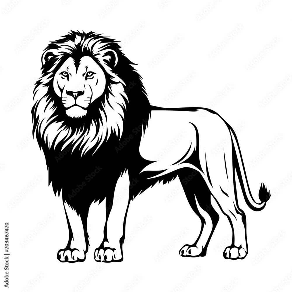 Majestic Lion Vector Majestic Lion Vector