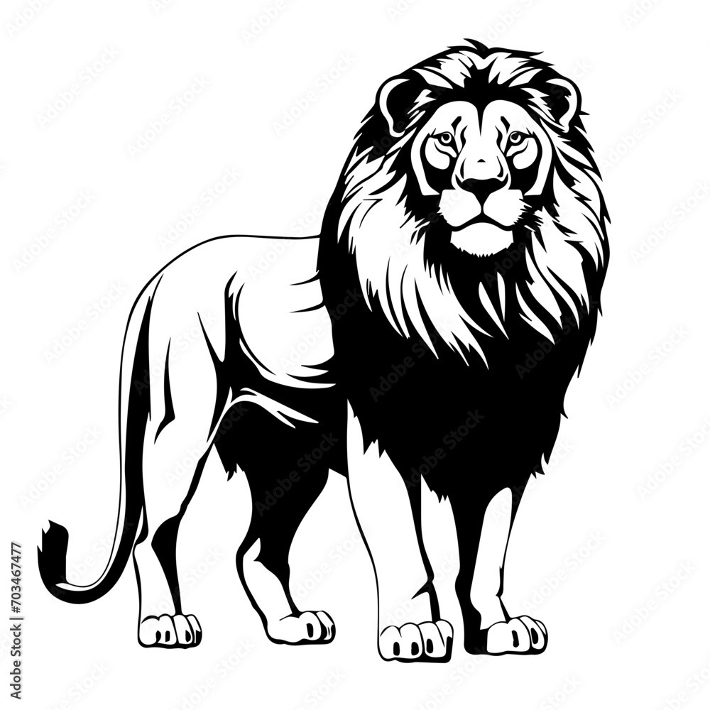 Majestic Lion Vector Majestic Lion Vector