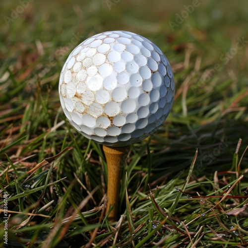 Ready to Swing: A Golf Tee Awaits the Drive