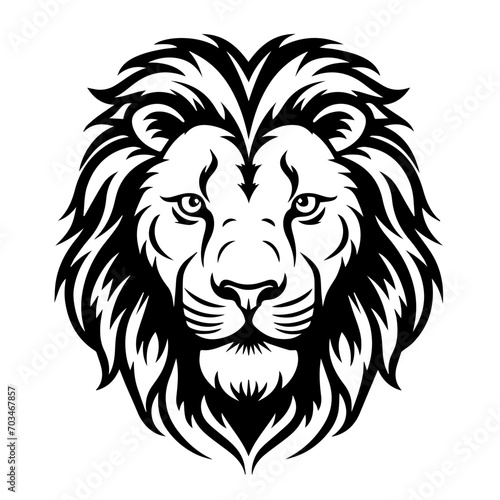 Regal Lion Head Portrait Vector Design