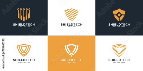 Set of shield logo design inspiration