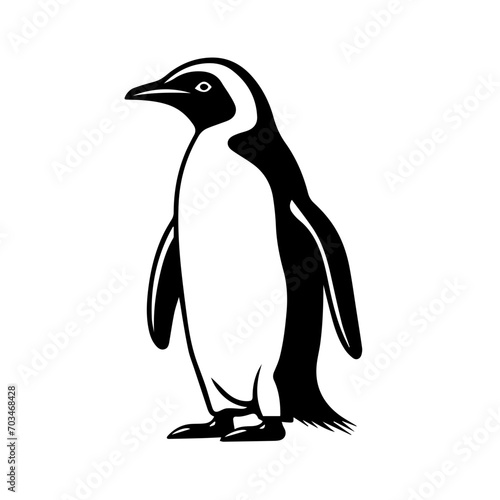 Charming Penguin Vector Illustration