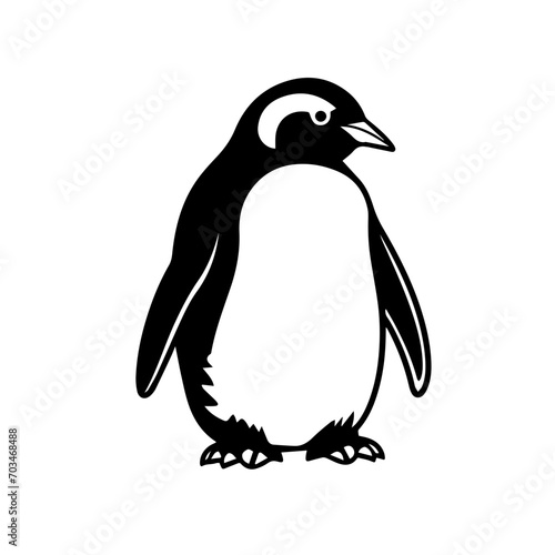 Charming Penguin Vector Illustration