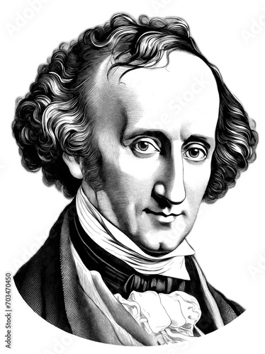 Felix Mendelssohn, generative AI	 photo
