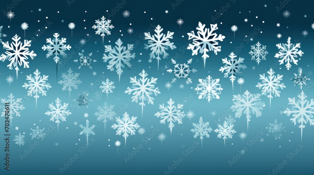 Pattern Snowflakes gently fall from the sky Pattern Snowflakes gently fall from the sky