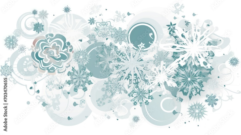 Pattern Snowflakes gently fall from the sky Pattern Snowflakes gently fall from the sky