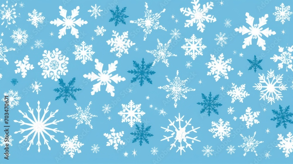 Pattern Snowflakes gently fall from the sky Pattern Snowflakes gently fall from the sky