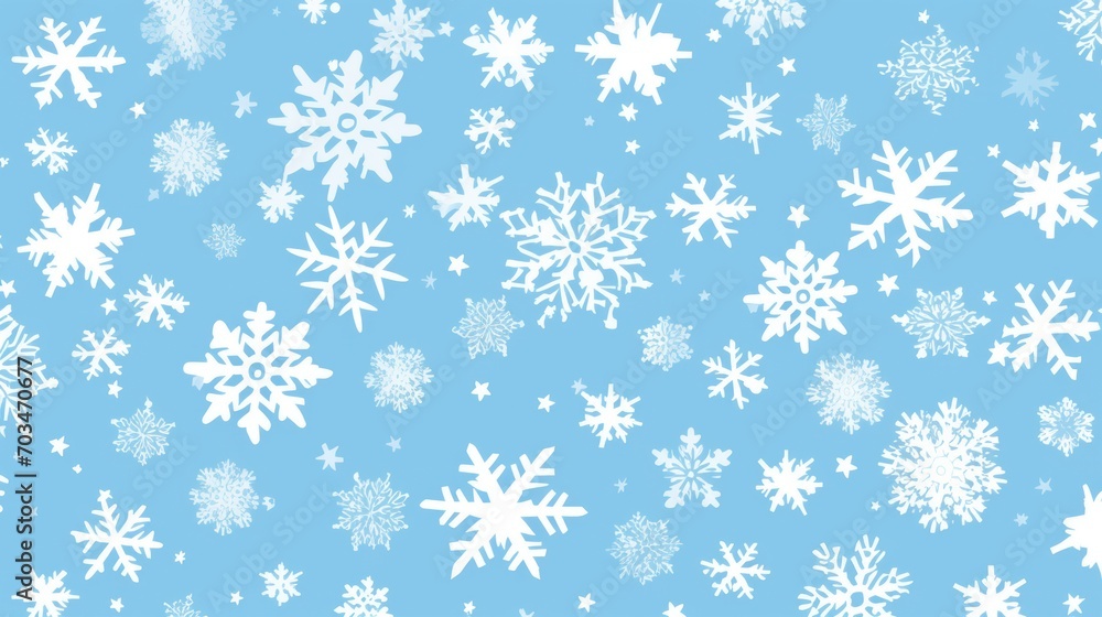 Pattern Snowflakes gently fall from the sky Pattern Snowflakes gently fall from the sky
