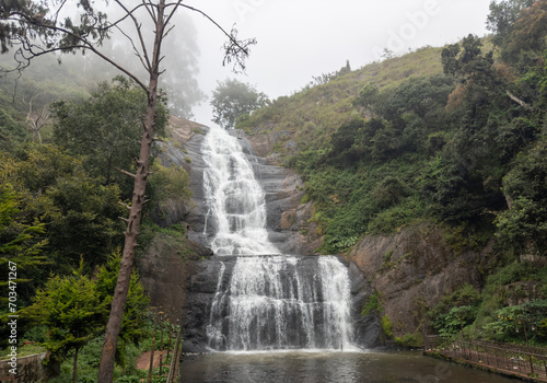 Silver Cascade Falls, one of the most beautiful treasures of the princess of hill stations, Kodaikanal, Tamil Nadu