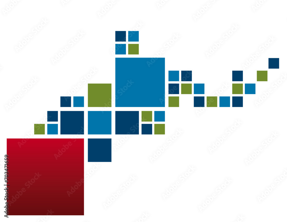 abstract background with squares abstract background with squares