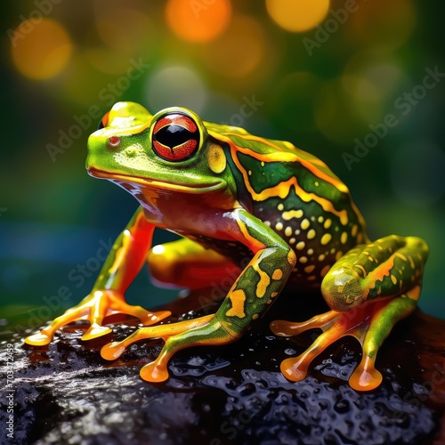 frog on a leaf © faiz
