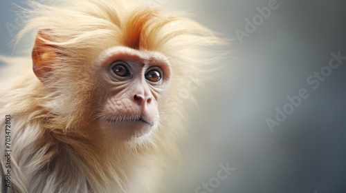 close up of a macaque