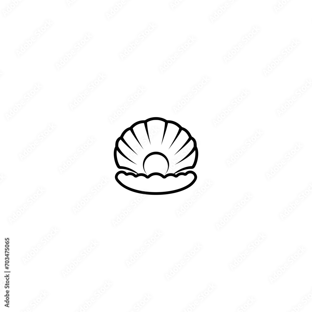 Pearl logo icon isolated on white background Pearl logo icon isolated on white background