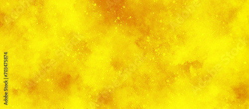 sparkling glitter bokeh background with blurry particles and clouds, yellow or orange Paper textured aquarelle canvas with bokeh, soft watercolor background perfect for presentation, cover and card. 