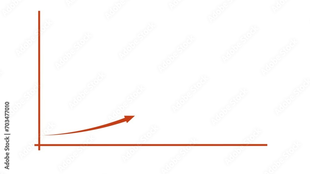 Abstract business graph chart icon animation background Abstract business graph chart icon animation background