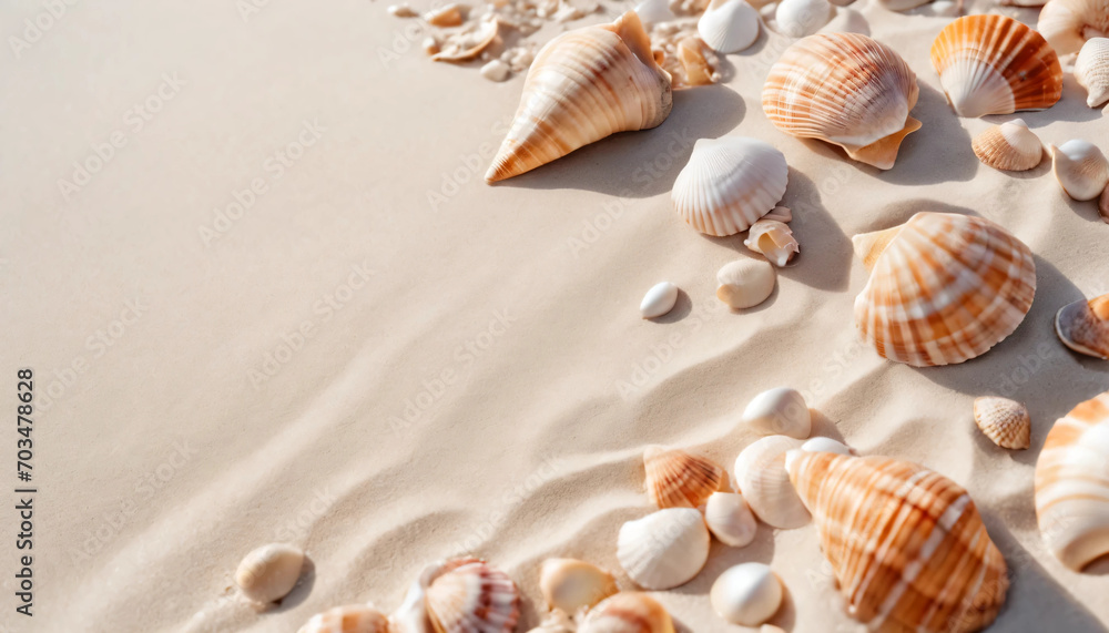 seashells on the sand