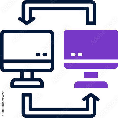 local network icon. vector dual tone icon for your website, mobile, presentation, and logo design.