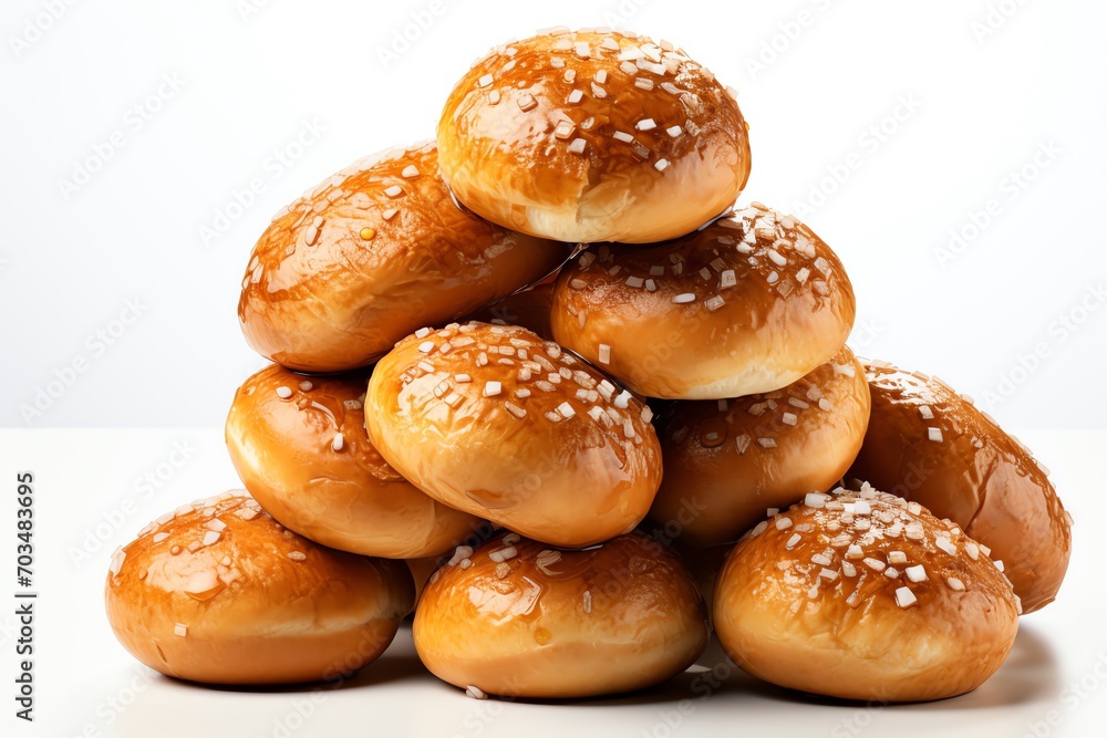 stack of freshly baked bread