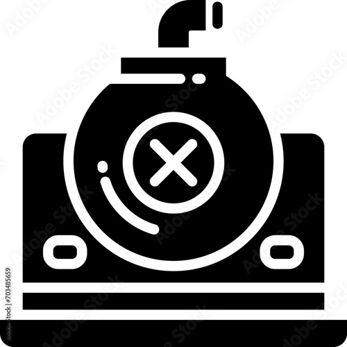 ddos icon. vector glyph icon for your website, mobile, presentation, and logo design.