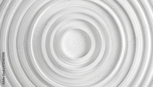 concentric random rotated white ring or circle segments background wallpaper banner flat lay top view from above photo