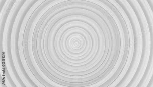 concentric linear offset white rings or circles steps lit from top background wallpaper banner close up flat lay top view from above