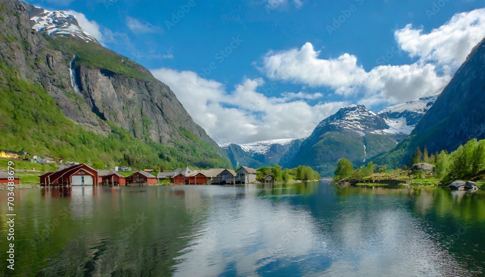 beautiful norway village norway is beauty of nature