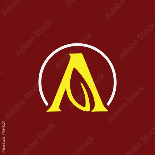 letter a logo design vector