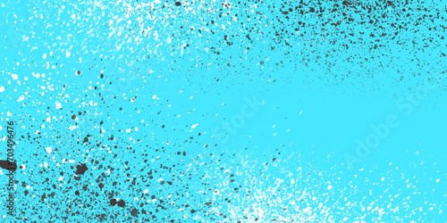 Cyan water splash splatter splashes glitter art watercolor on powder on water ink cosmic background,galaxy view.spit on wall grain surface vivid textured. 
