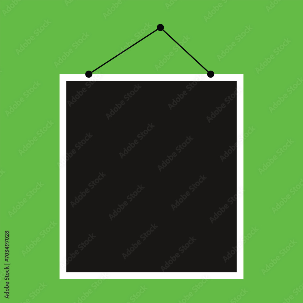 Set of vector photo frames with adhesive tape. Photo frame on isolated green color background.eps file 6. Set of vector photo frames with adhesive tape. Photo frame on isolated green color background.eps file 6.