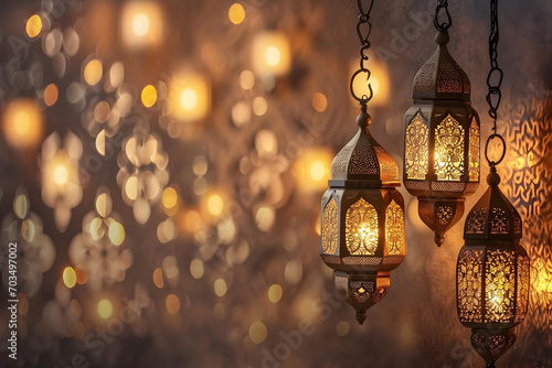 fashioned lantern, ramadan Kareem