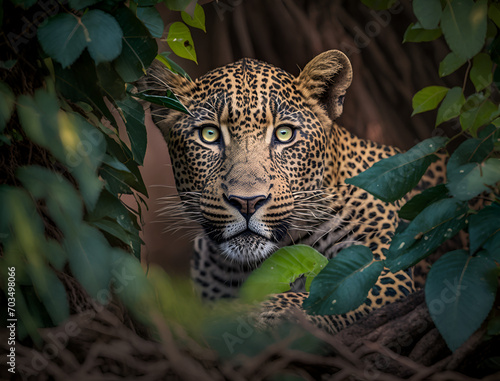Majestic Leopard Close up photo