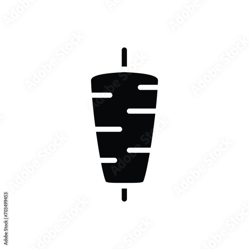 Doner kebab icon vector beef icon