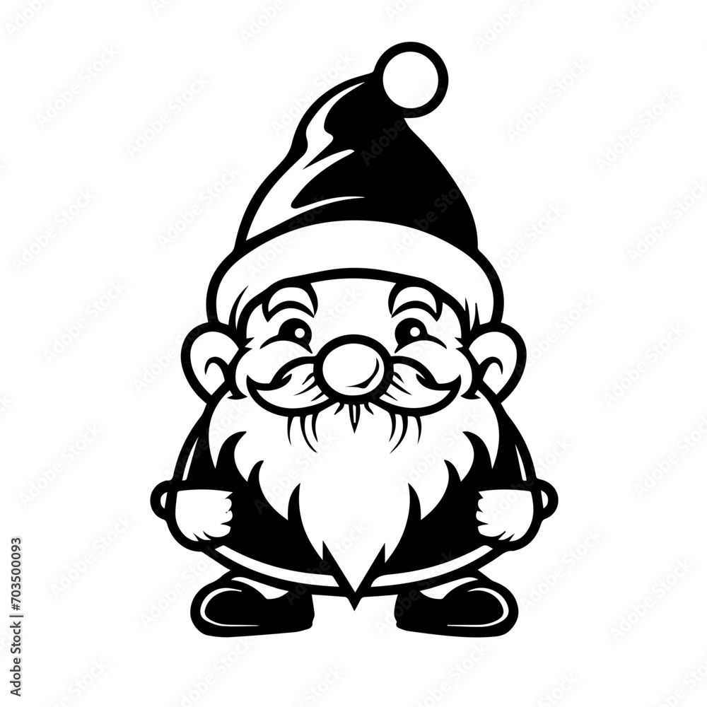 Charming Christmas Gnome Vector Art Charming Christmas Gnome Vector Art