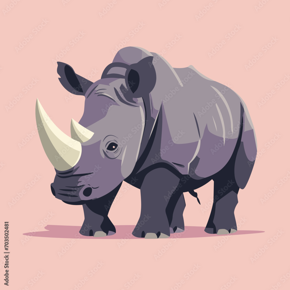 Fototapeta premium rhino illustration