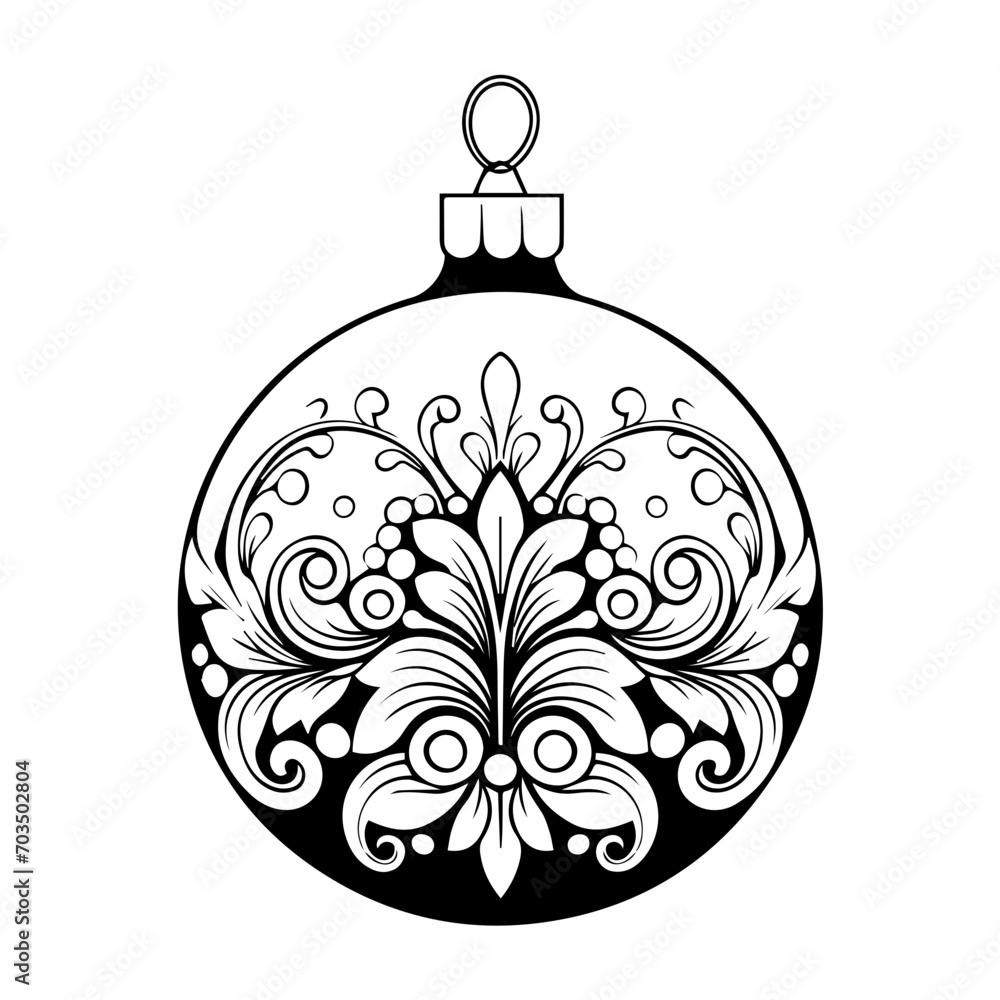 Elegant Christmas Ornament Vector Design Elegant Christmas Ornament Vector Design