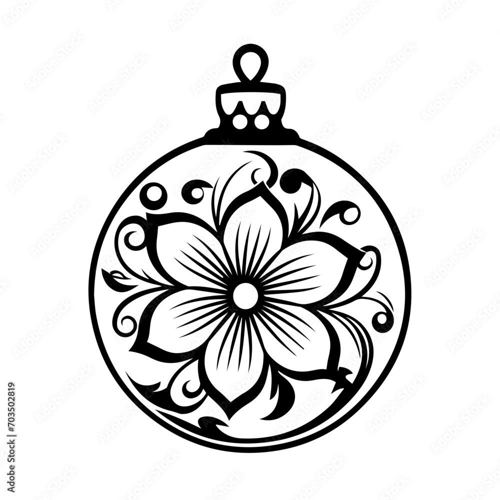 Elegant Christmas Ornament Vector Design Elegant Christmas Ornament Vector Design