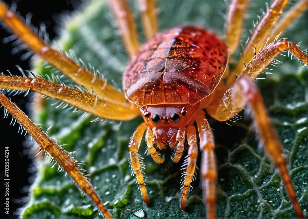 Fototapeta premium Close up of the insect pest spider mite