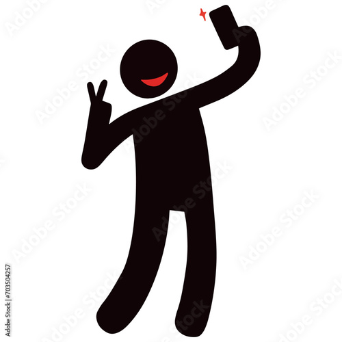 Silhouette  of confused people thinking with bubble conversation illustration