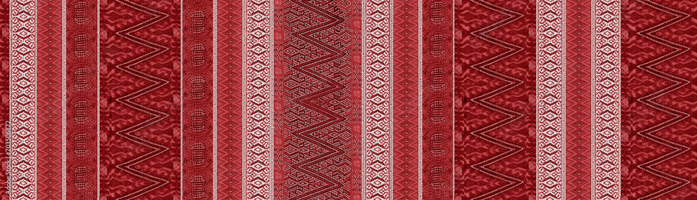 Obraz premium Guatemalan Tapestry Red