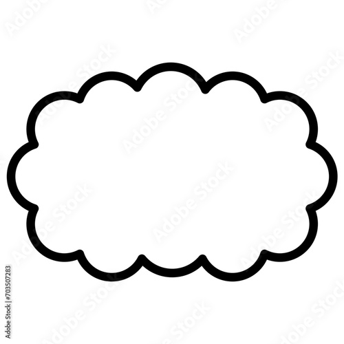 cloud line icon